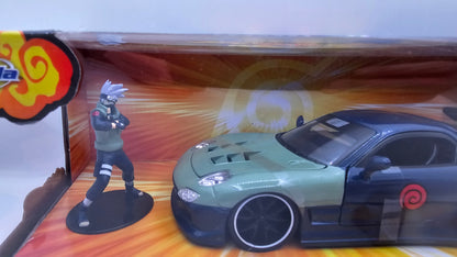 Mazda RX-7 1993 de Naruto "KAKASHI HATAKE" c/Personaje  - Escala 1/24 - Jada