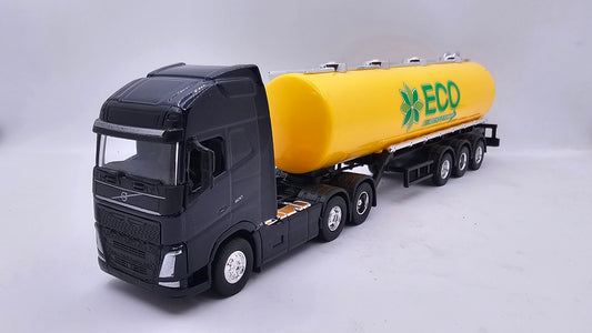 Camion Cisterna Volvo FH 600 -  Escala 1/64 - Welly - (Sin Caja)