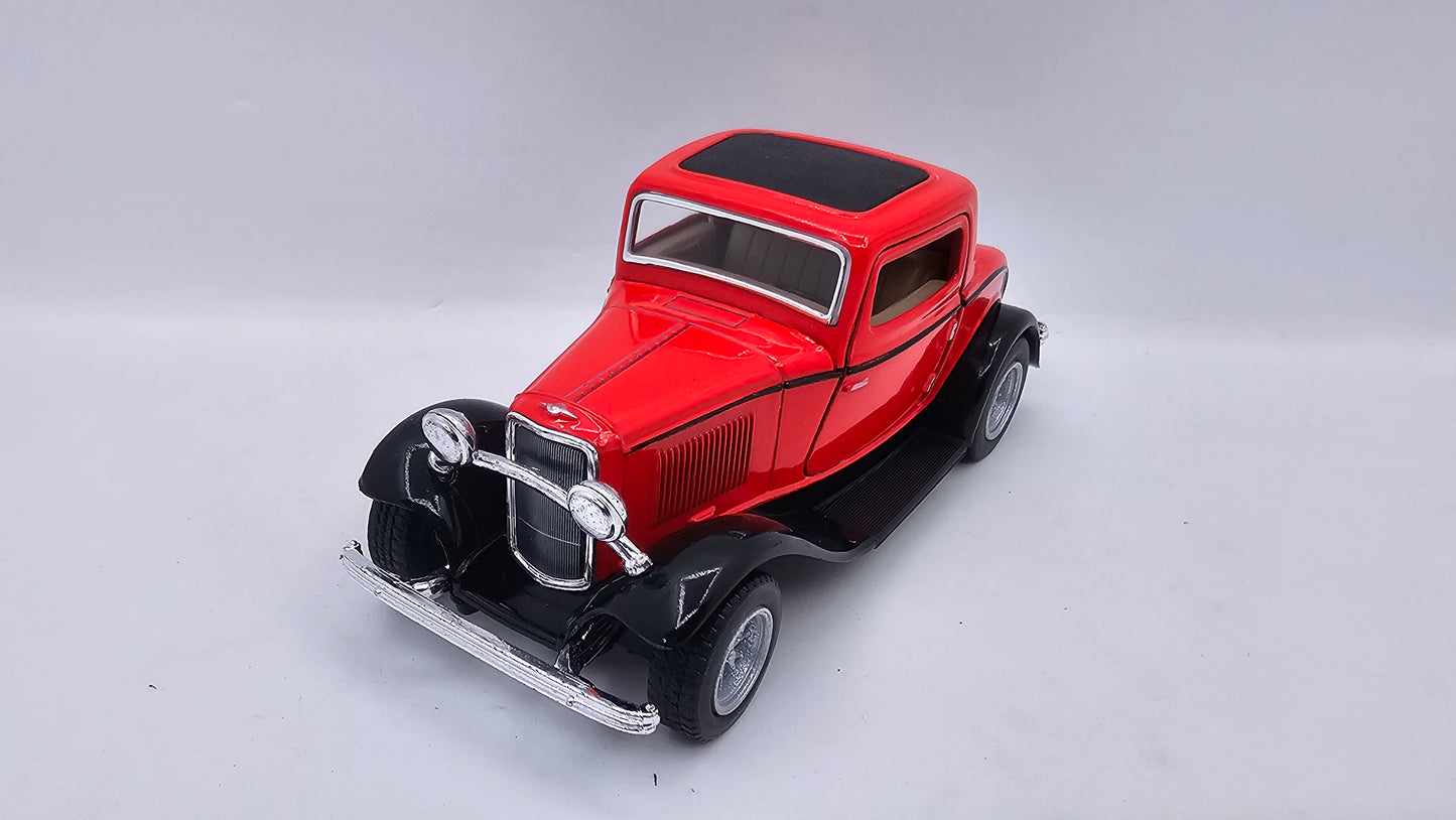 Ford Coupe 3 Ventanas- Escala 1/34- Kinsmart - (Sin caja)