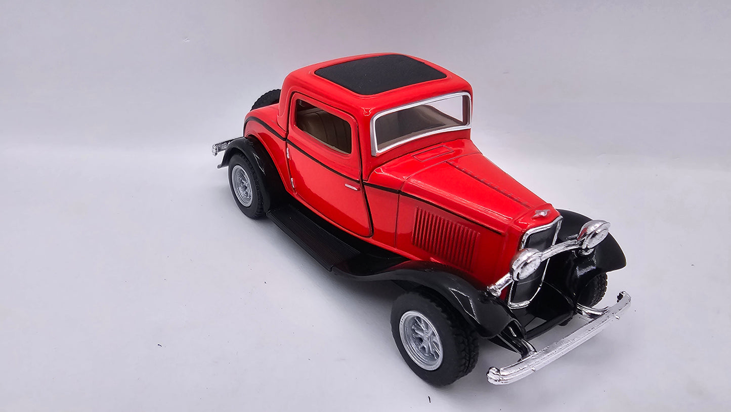 Ford Coupe 3 Ventanas- Escala 1/34- Kinsmart - (Sin caja)