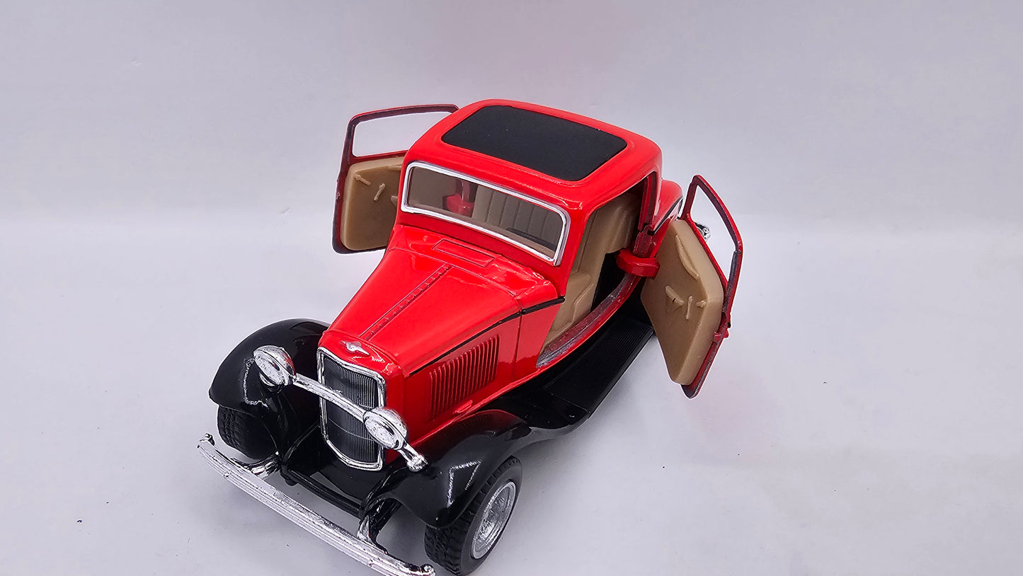 Ford Coupe 3 Ventanas- Escala 1/34- Kinsmart - (Sin caja)
