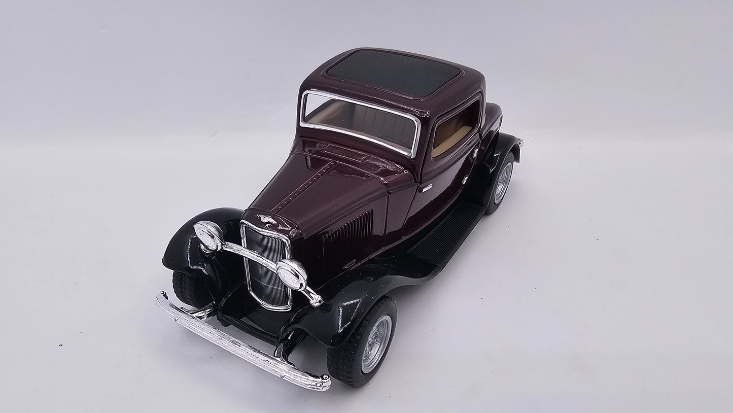 Ford Coupe 3 Ventanas- Escala 1/34- Kinsmart - (Sin caja)