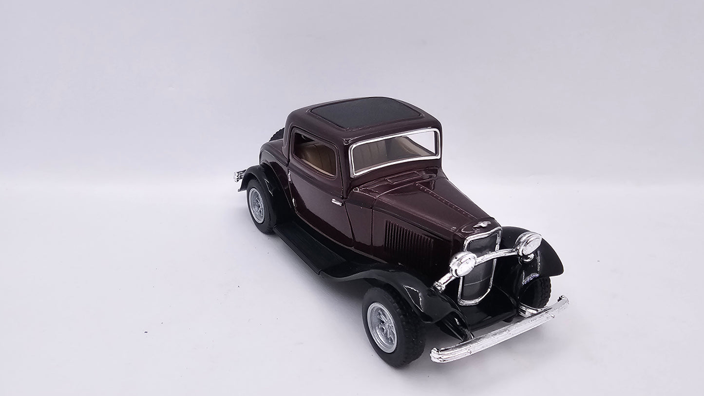 Ford Coupe 3 Ventanas- Escala 1/34- Kinsmart - (Sin caja)