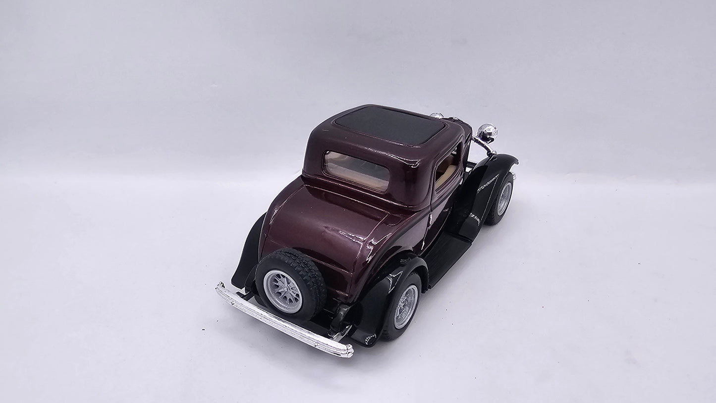 Ford Coupe 3 Ventanas- Escala 1/34- Kinsmart - (Sin caja)
