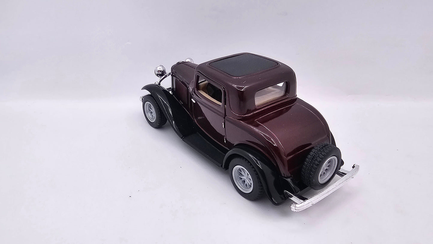Ford Coupe 3 Ventanas- Escala 1/34- Kinsmart - (Sin caja)