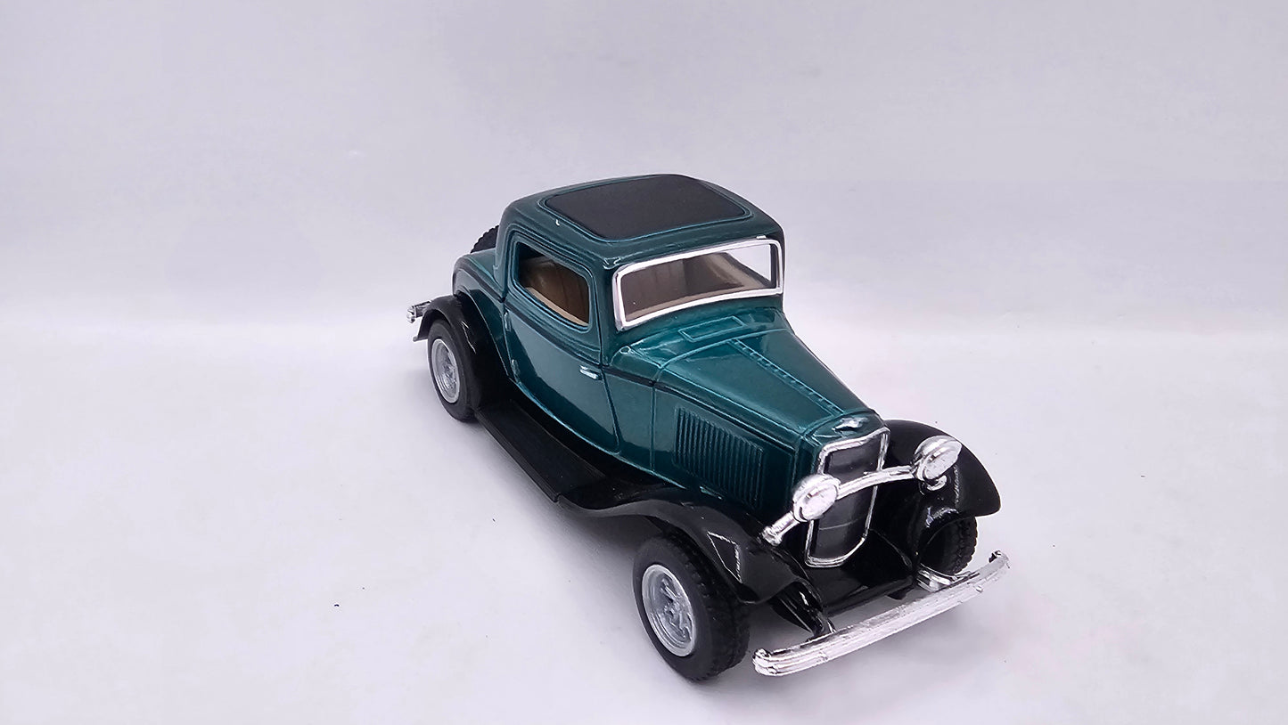Ford Coupe 3 Ventanas- Escala 1/34- Kinsmart - (Sin caja)