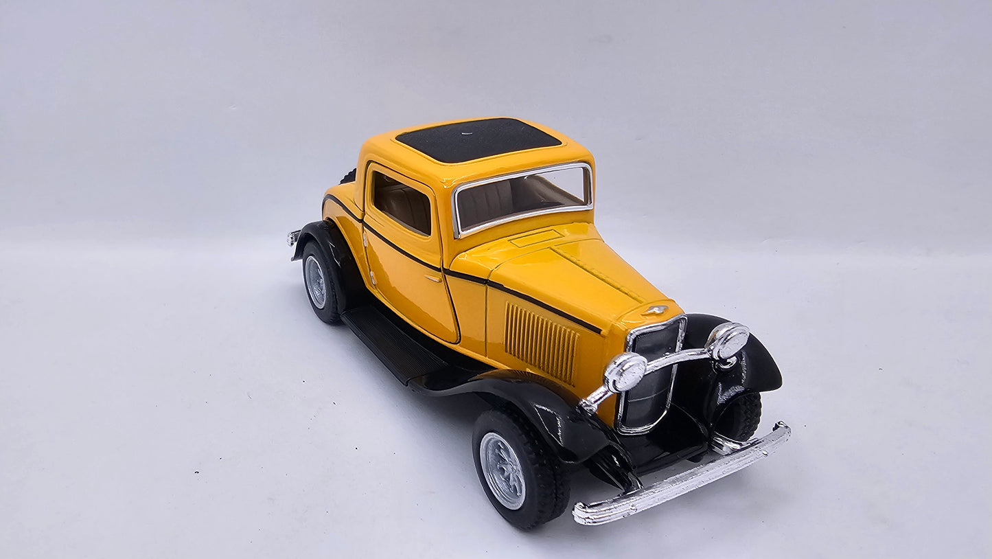 Ford Coupe 3 Ventanas- Escala 1/34- Kinsmart - (Sin caja)