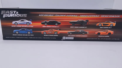 Combo Nissan Skyline GT-R (R34) de Brian - "RAPIDO Y FURIOSO" - Escala 1/32 - Jada
