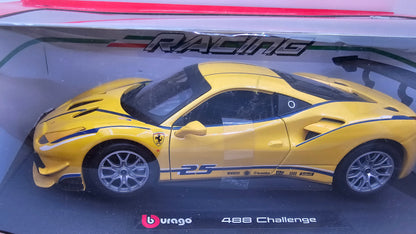 Ferrari 488 Challenge - Escala 1/24 - Burago