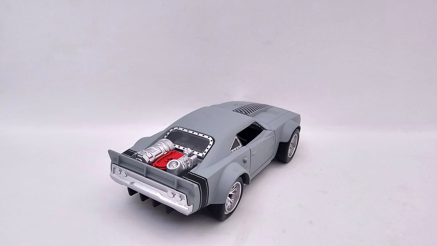 Dodge Ice Charger - Escala 1/40 - Con Luces y Sonidos - Kingstoy - (Sin caja)