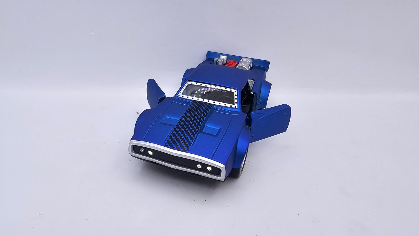 Dodge Ice Charger - Escala 1/40 - Con Luces y Sonidos - Kingstoy - (Sin caja)