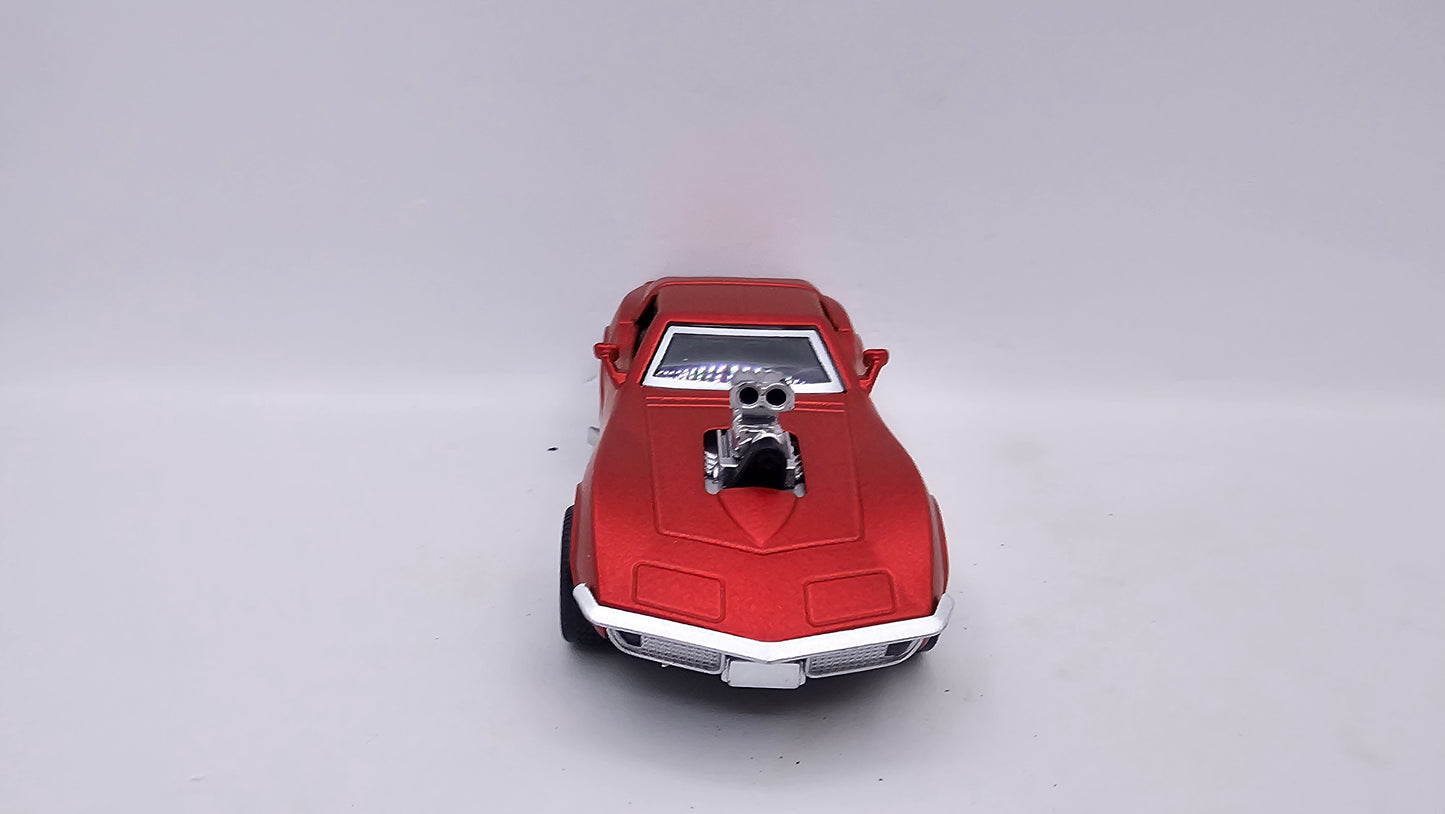 Corvette Stingray Supercharger 1970 - Escala 1/40 - Con Luces y Sonidos - Kingstoy - (Sin caja)