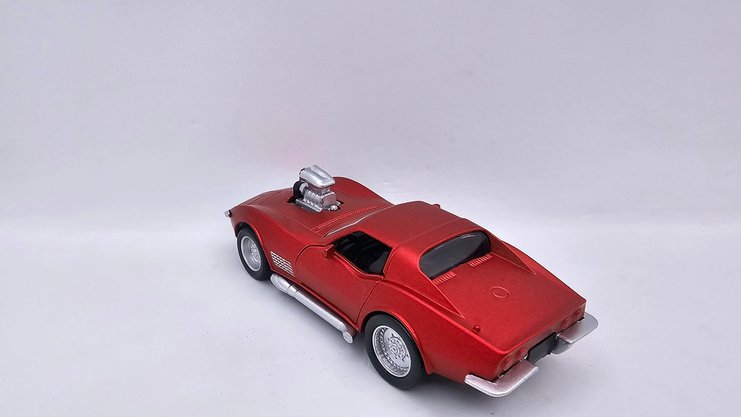Corvette Stingray Supercharger 1970 - Escala 1/40 - Con Luces y Sonidos - Kingstoy - (Sin caja)