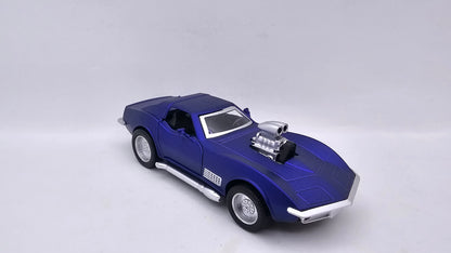 Corvette Stingray Supercharger 1970 - Escala 1/40 - Con Luces y Sonidos - Kingstoy - (Sin caja)