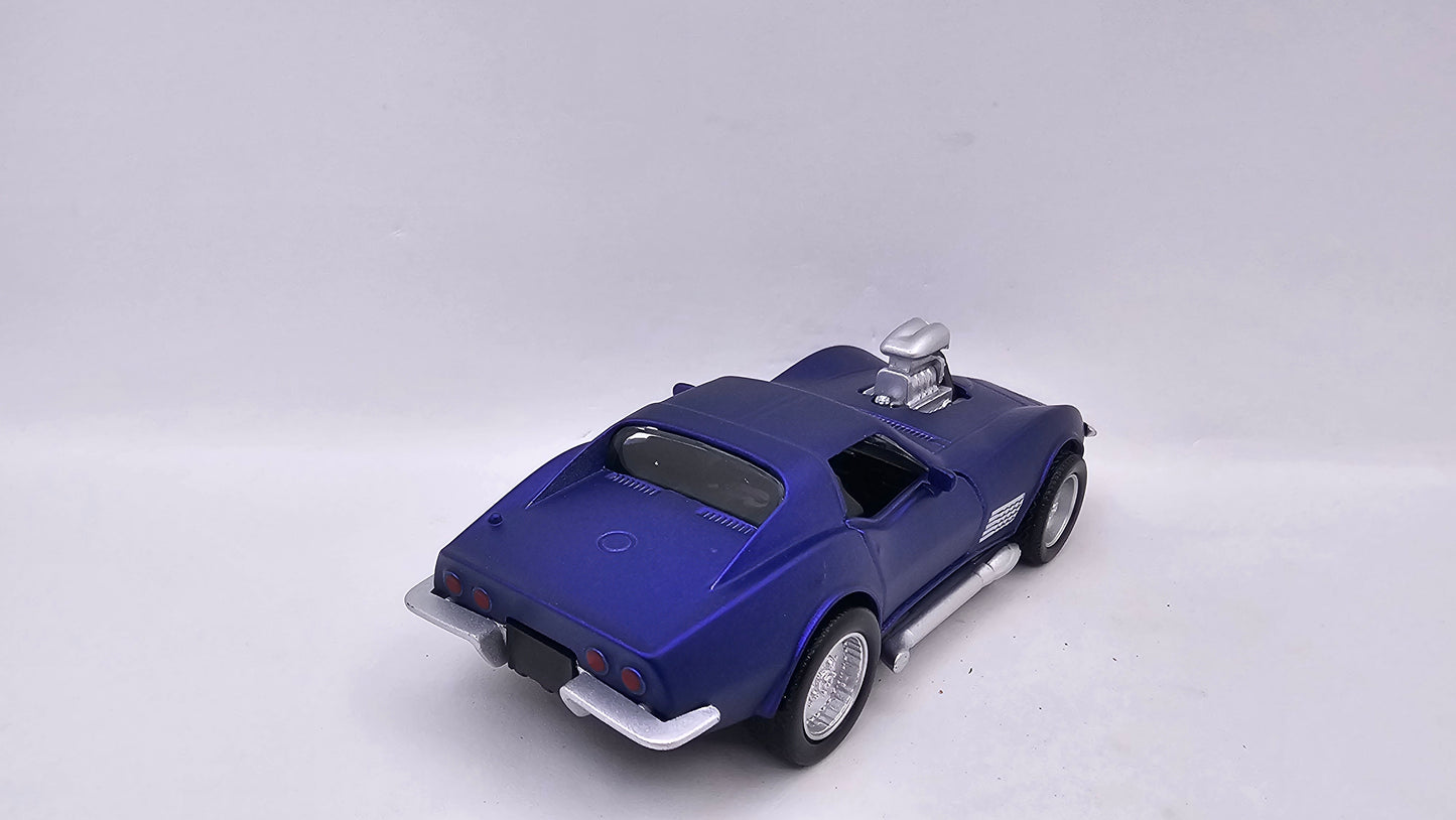 Corvette Stingray Supercharger 1970 - Escala 1/40 - Con Luces y Sonidos - Kingstoy - (Sin caja)