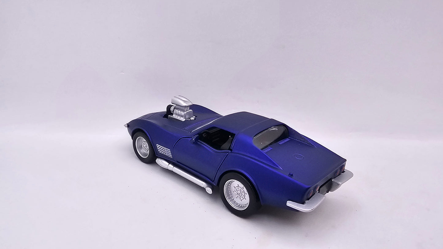 Corvette Stingray Supercharger 1970 - Escala 1/40 - Con Luces y Sonidos - Kingstoy - (Sin caja)