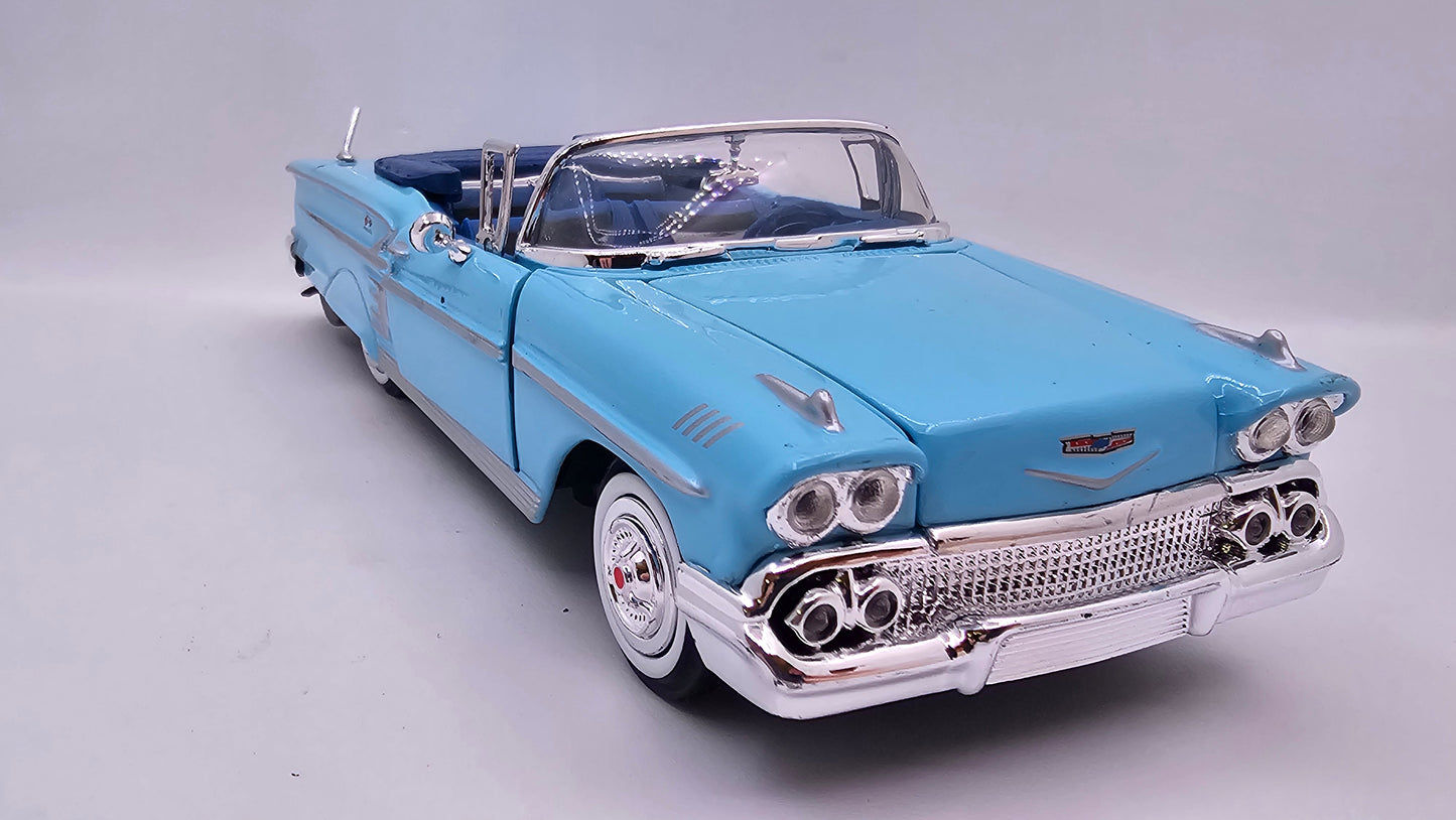 Chevrolet Impala 1958 - Escala 1/24 - MotorMax - (Sin caja)