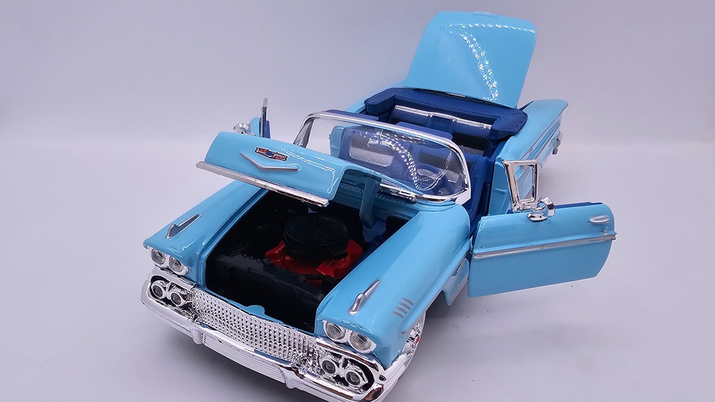 Chevrolet Impala 1958 - Escala 1/24 - MotorMax - (Sin caja)