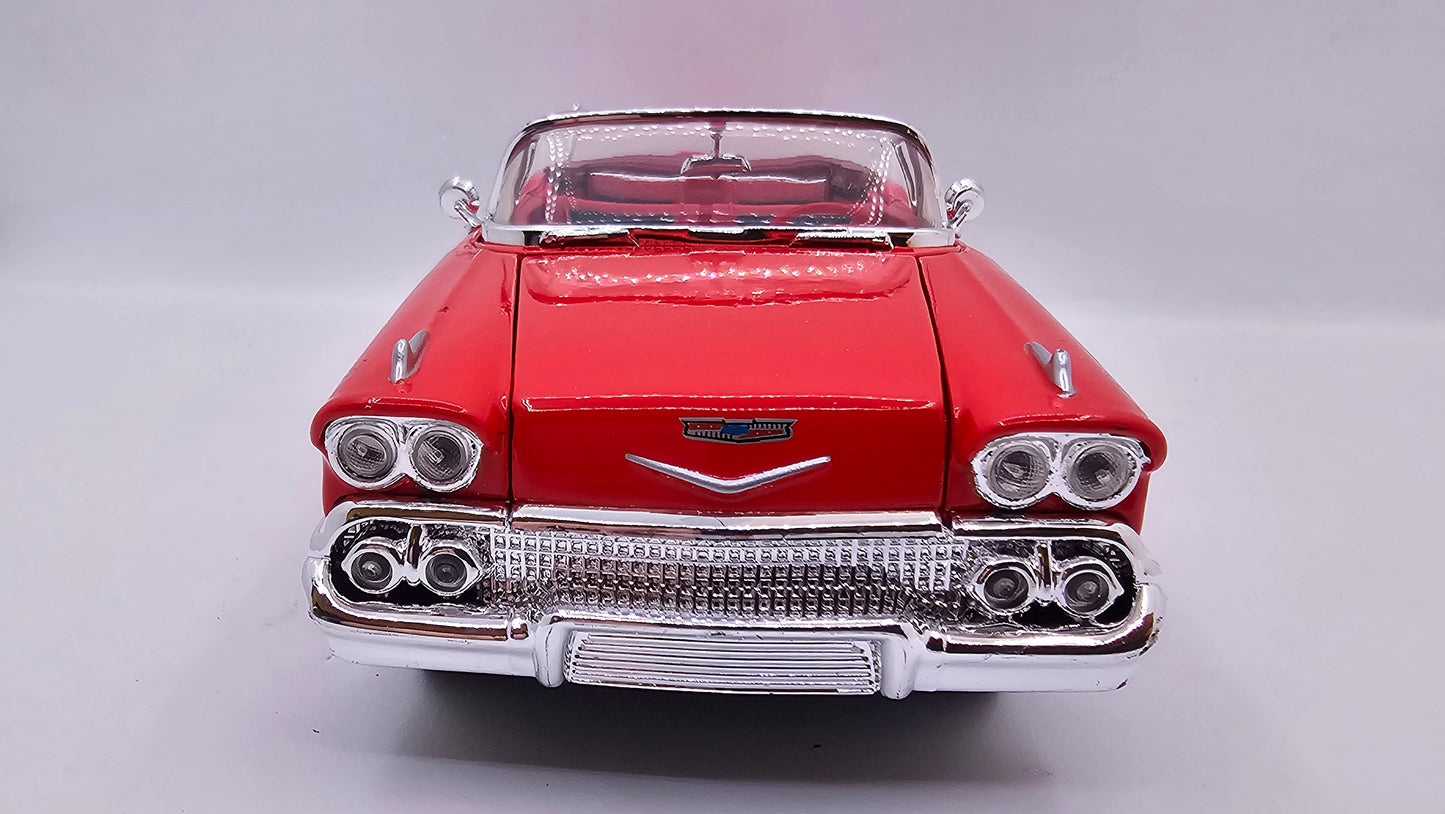 Chevrolet Impala 1958 - Escala 1/24 - MotorMax - (Sin caja)