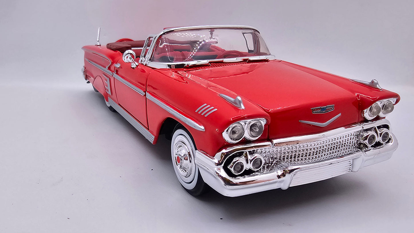 Chevrolet Impala 1958 - Escala 1/24 - MotorMax - (Sin caja)