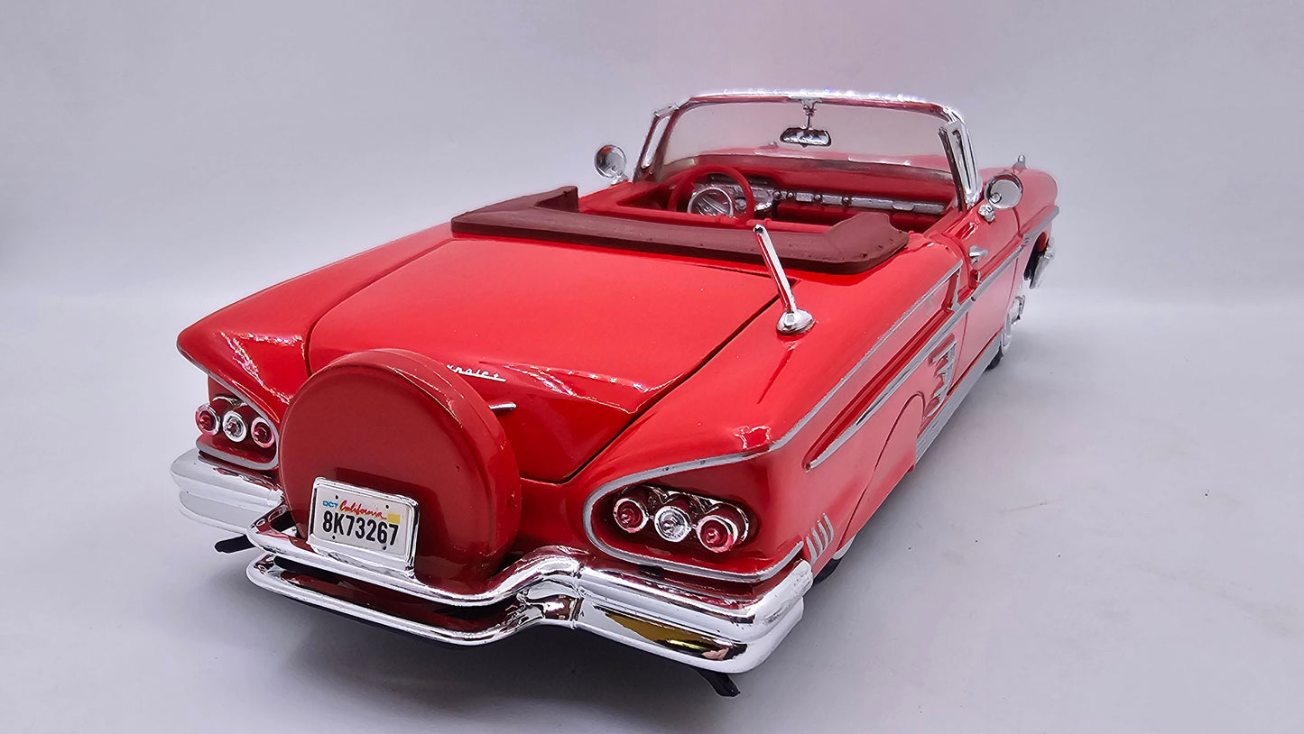 Chevrolet Impala 1958 - Escala 1/24 - MotorMax - (Sin caja)