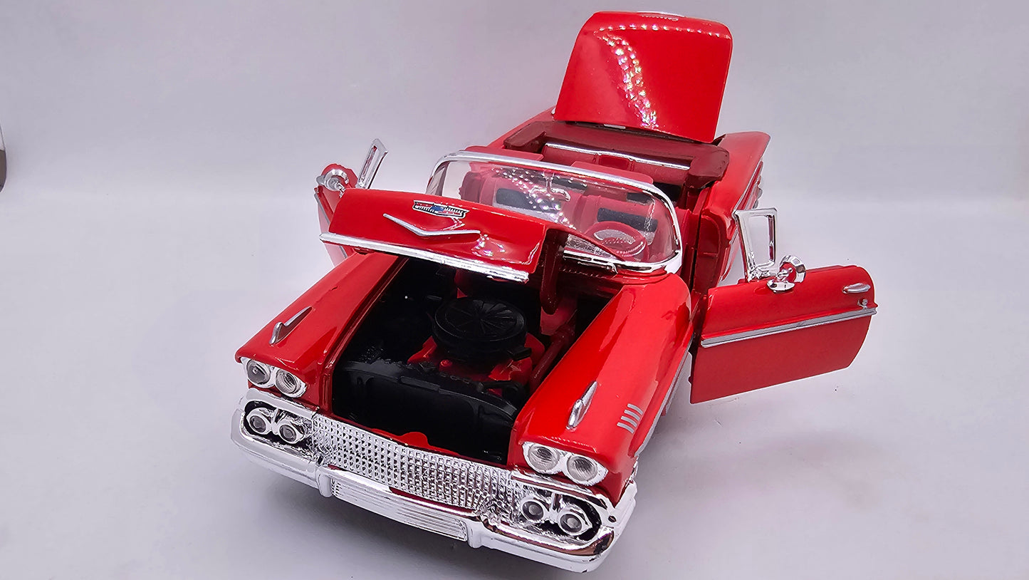Chevrolet Impala 1958 - Escala 1/24 - MotorMax - (Sin caja)
