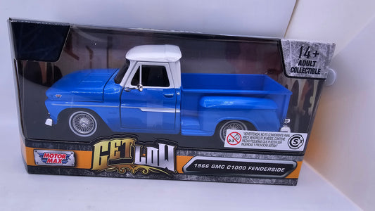 GMC C1000 FENDERSIDE 1966 CUSTOM - Escala 1/24 - Motormax