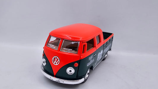 Volkswagen Bus Double Cab Pickup - Escala 1/34 - Kinsmart - (Sin caja)