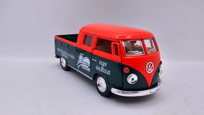 Volkswagen Bus Double Cab Pickup - Escala 1/34 - Kinsmart - (Sin caja)