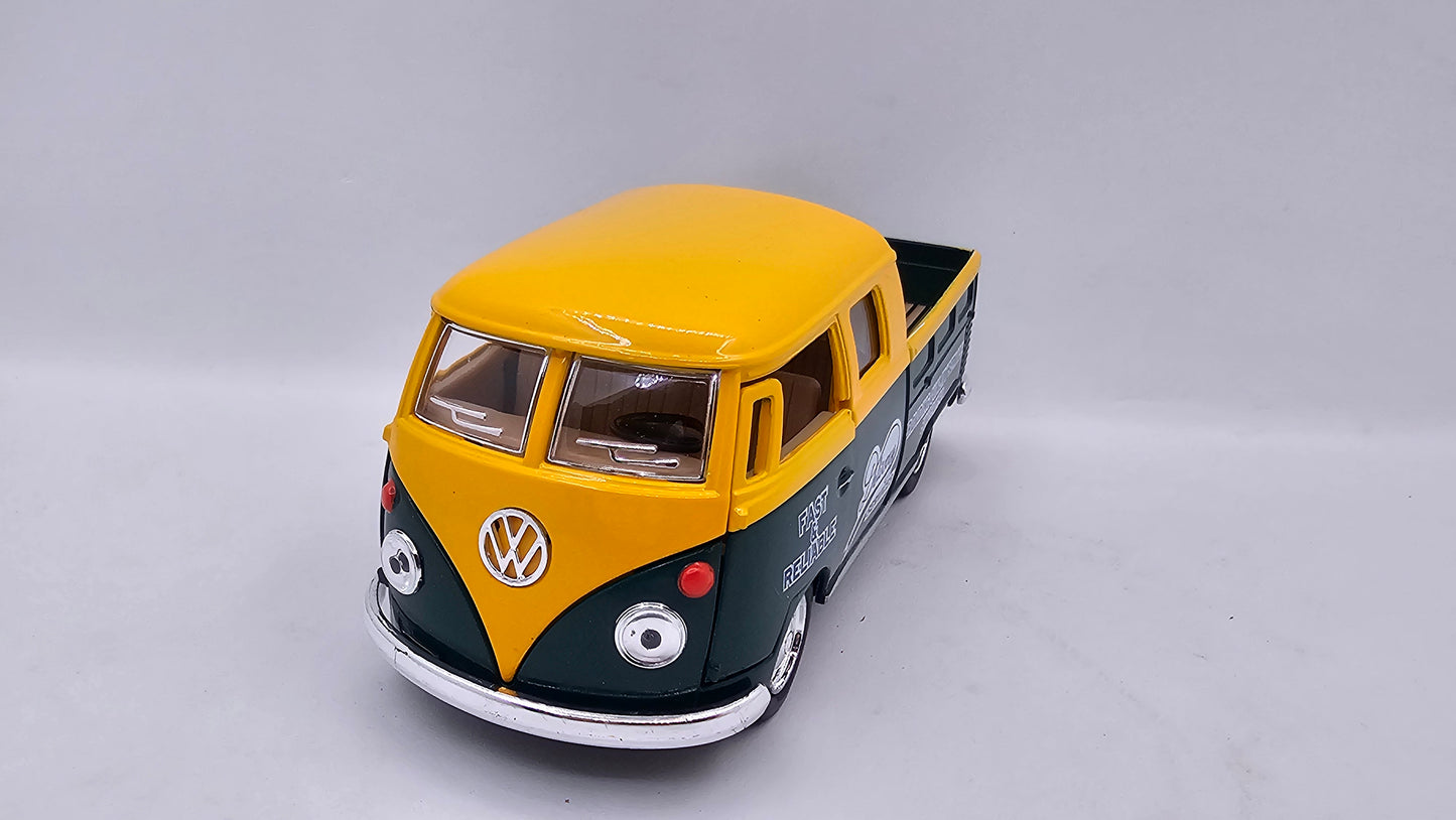 Volkswagen Bus Double Cab Pickup - Escala 1/34 - Kinsmart - (Sin caja)