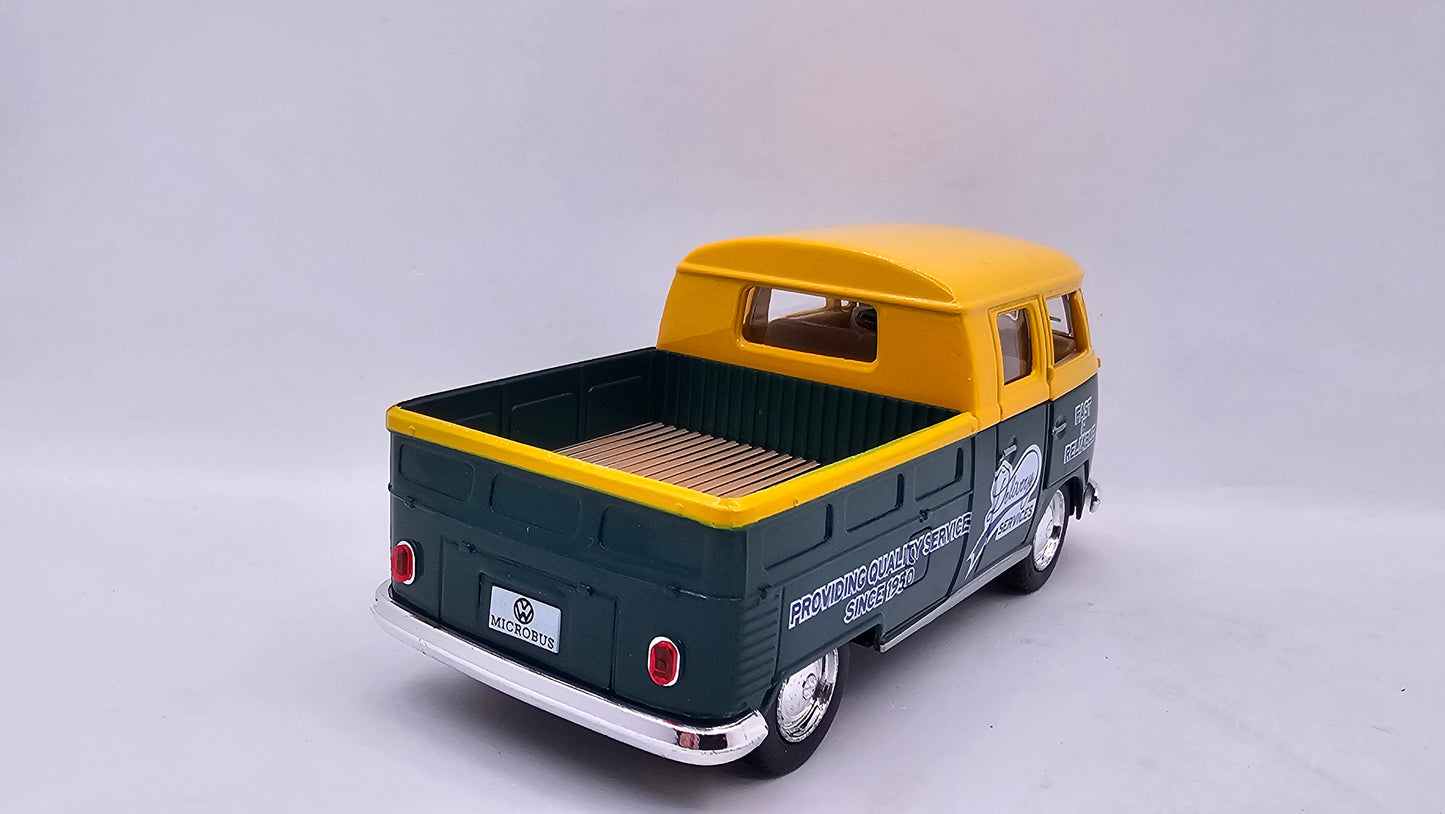 Volkswagen Bus Double Cab Pickup - Escala 1/34 - Kinsmart - (Sin caja)