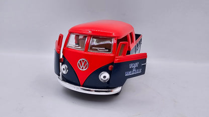 Volkswagen Bus Double Cab Pickup - Escala 1/34 - Kinsmart - (Sin caja)