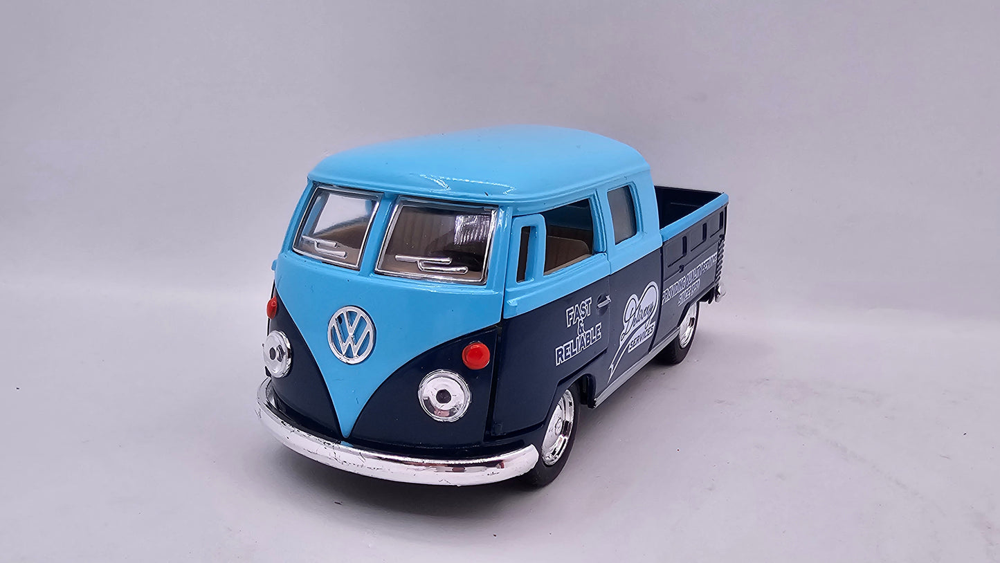 Volkswagen Bus Double Cab Pickup - Escala 1/34 - Kinsmart - (Sin caja)