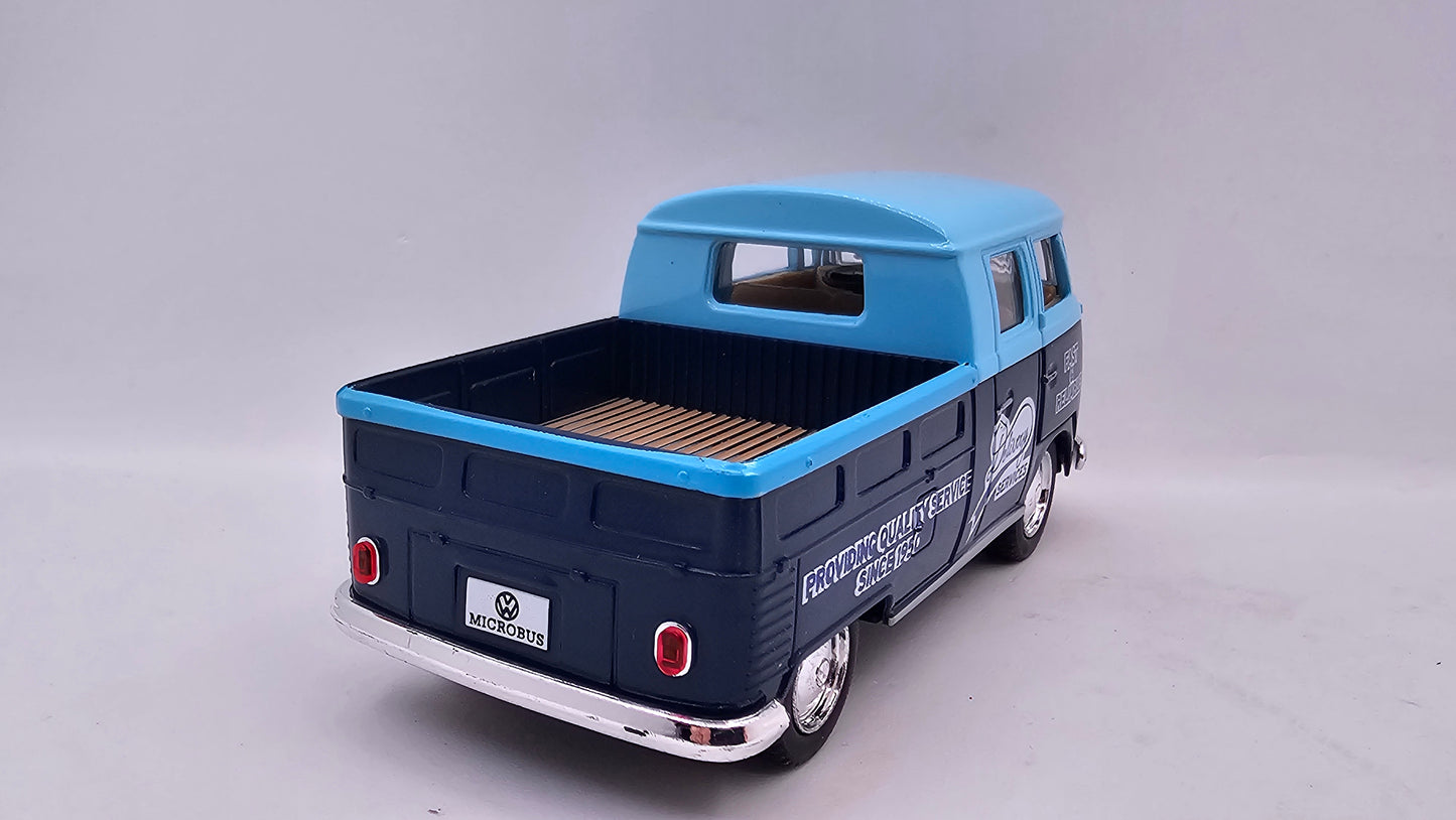 Volkswagen Bus Double Cab Pickup - Escala 1/34 - Kinsmart - (Sin caja)