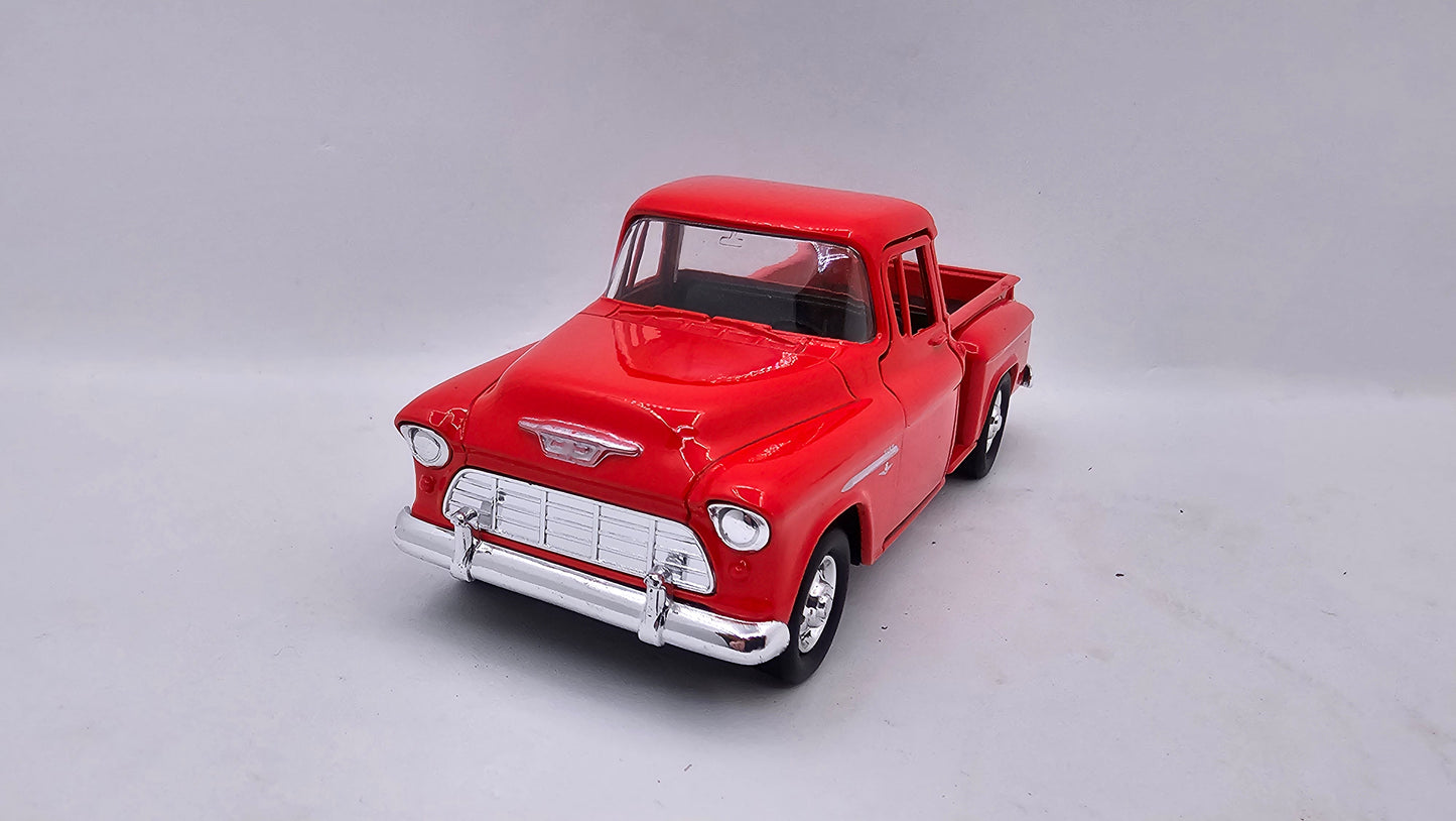 Chevrolet Chevy Stepside 1955 - Escala 1/34 - Welly - (Sin caja)