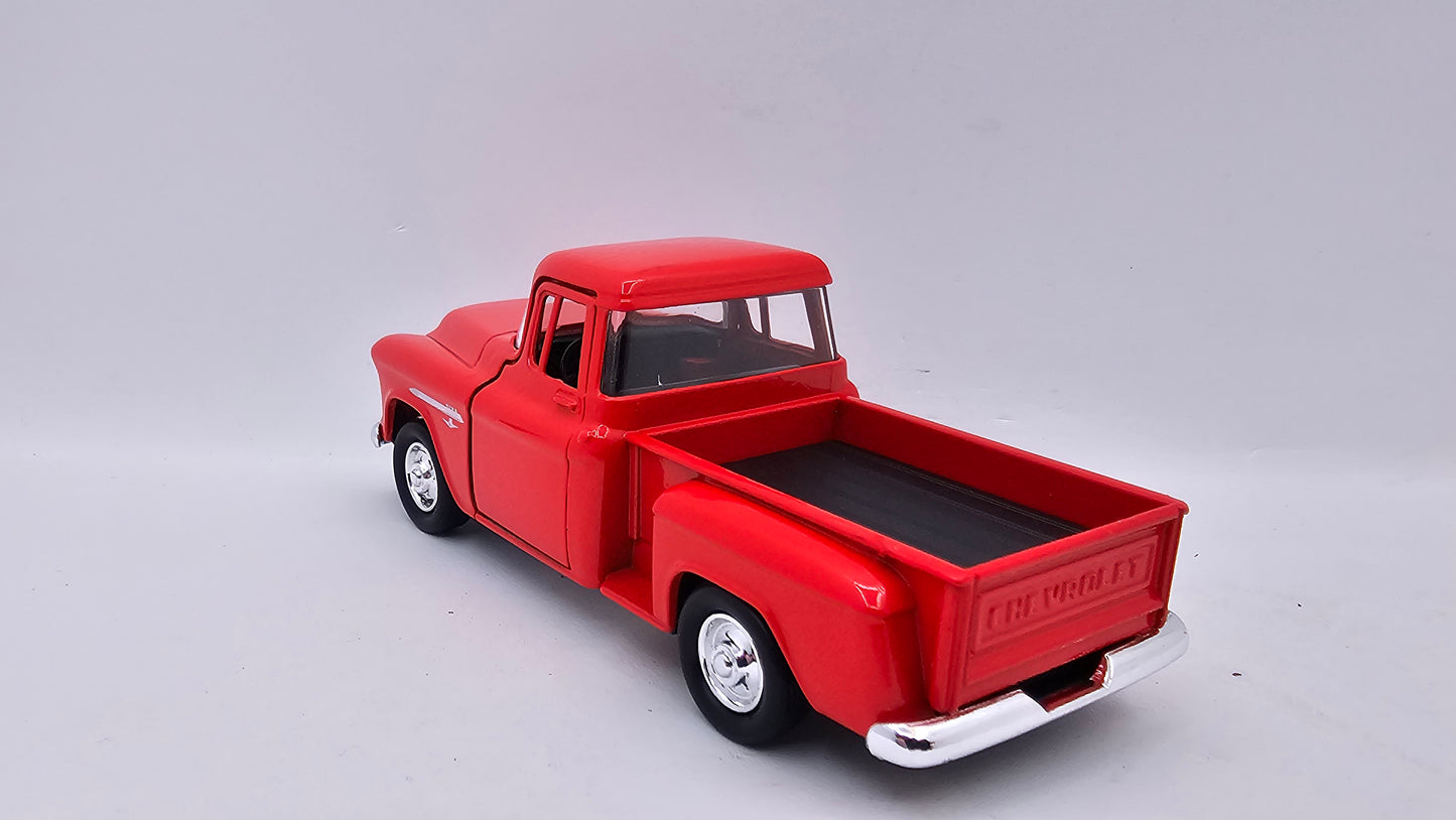 Chevrolet Chevy Stepside 1955 - Escala 1/34 - Welly - (Sin caja)