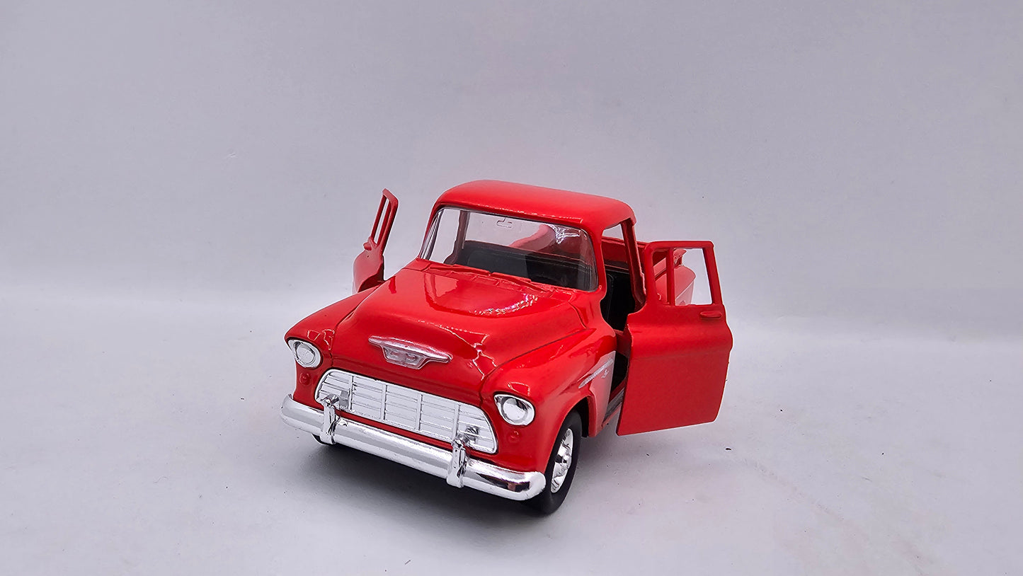 Chevrolet Chevy Stepside 1955 - Escala 1/34 - Welly - (Sin caja)