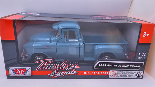 GMC Blue Chip Pick Up 1955 - Escala 1/24 - Motormax