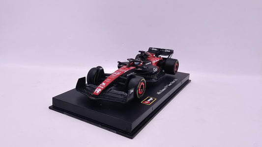 Alfa Romeo Formula 1 C43 #77 Valtteri Bottas - 2023 - F1 Burago Escala 1/43 C/Acrílico y Piloto