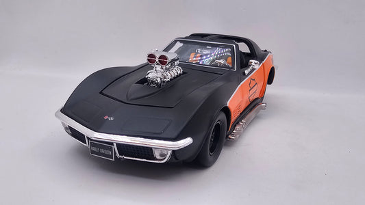 Corvette 1970 Custom "Harley Davidson" - Escala 1/24 - Maisto - (Sin caja)