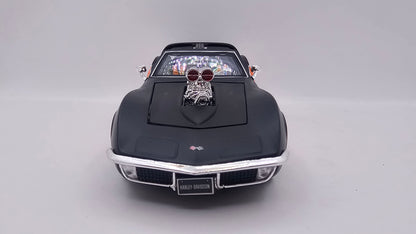 Corvette 1970 Custom "Harley Davidson" - Escala 1/24 - Maisto - (Sin caja)