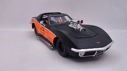 Corvette 1970 Custom "Harley Davidson" - Escala 1/24 - Maisto - (Sin caja)