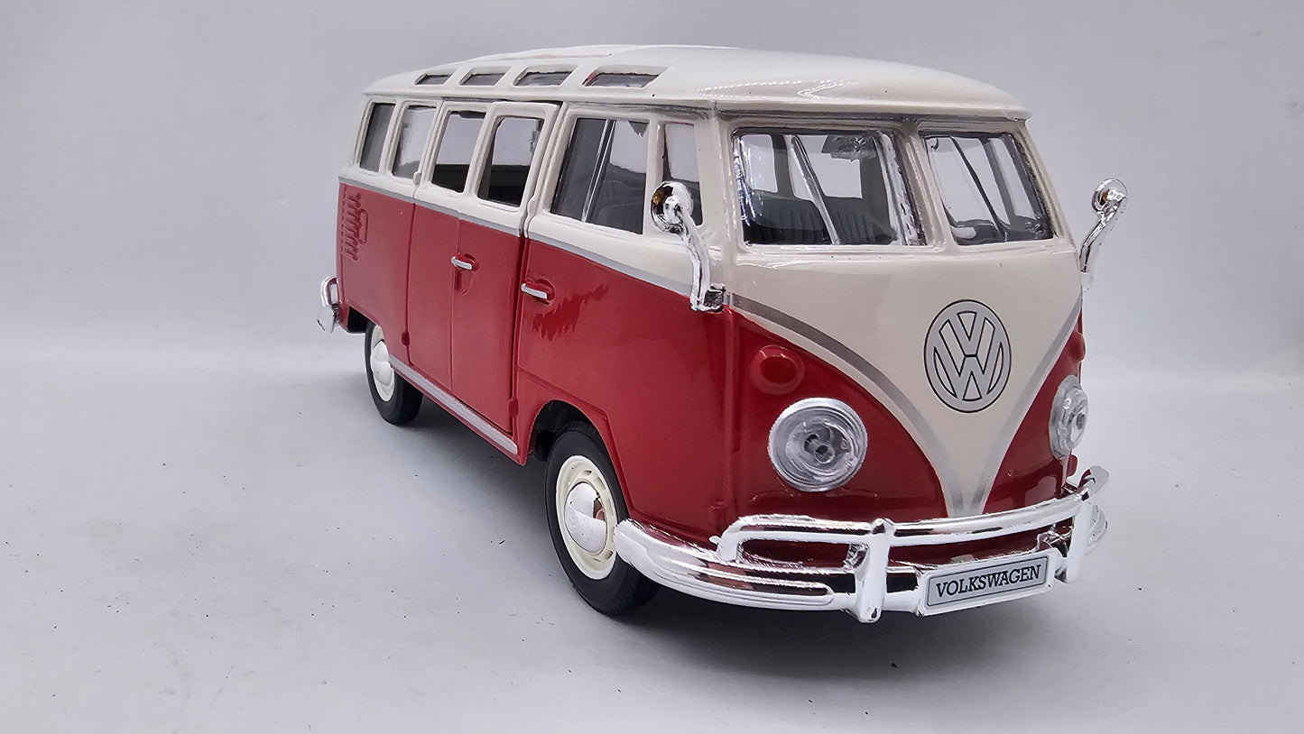 Volkswagen Van Samba - Escala 1/24 - Maisto - (Sin caja)