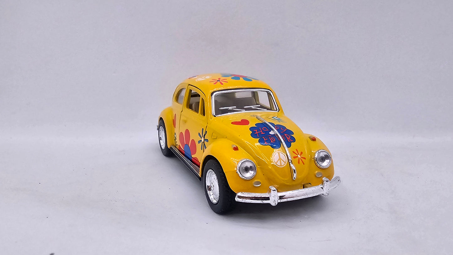 Volkswagen Escarabajo 1967 "Estampado" - Escala 1/32 - Kinsmart - (Sin caja)