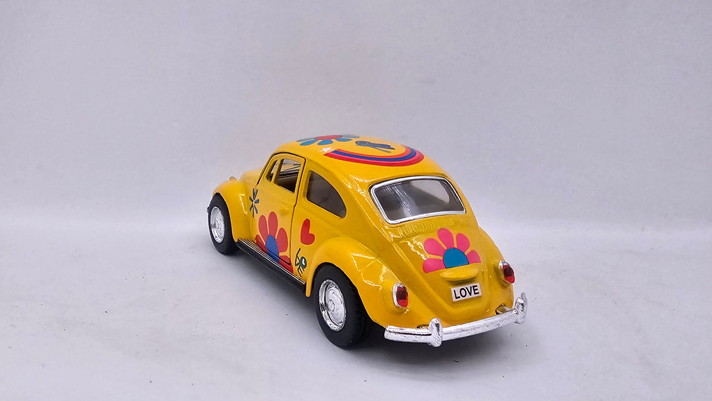 Volkswagen Escarabajo 1967 "Estampado" - Escala 1/32 - Kinsmart - (Sin caja)