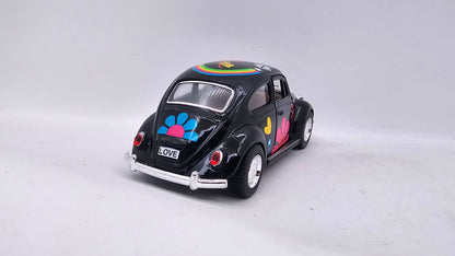 Volkswagen Escarabajo 1967 "Estampado" - Escala 1/32 - Kinsmart - (Sin caja)
