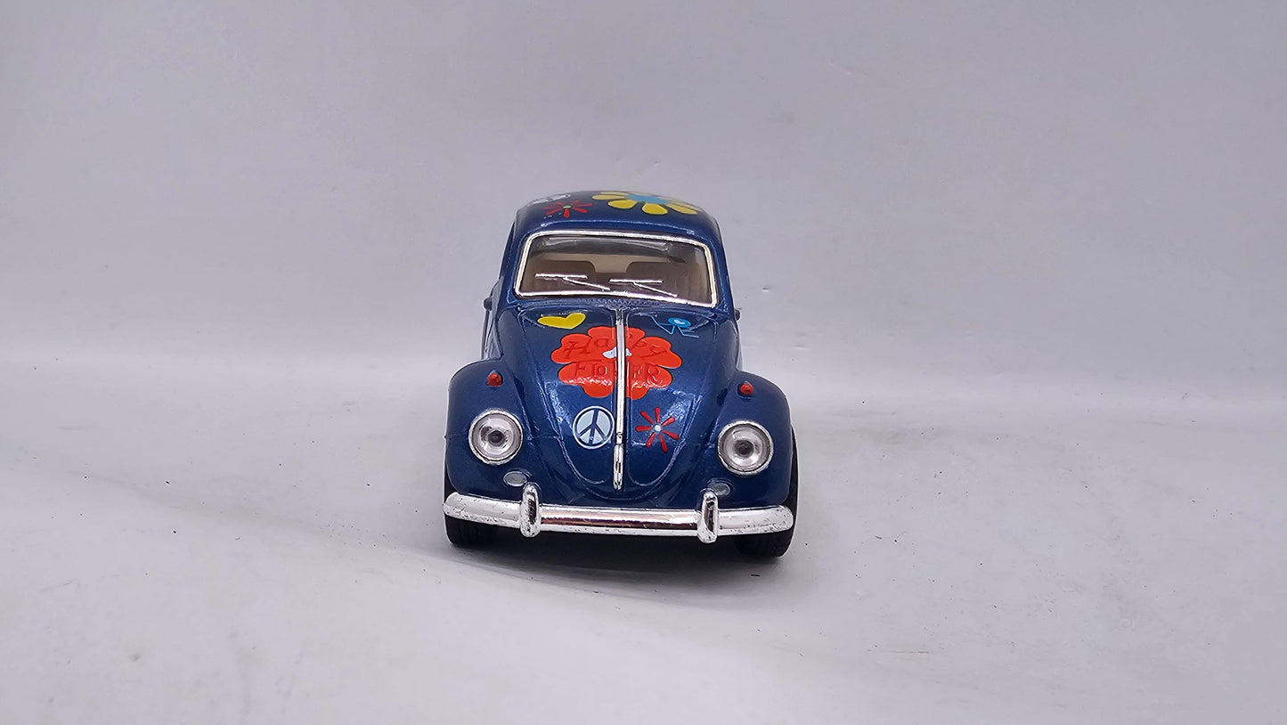Volkswagen Escarabajo 1967 "Estampado" - Escala 1/32 - Kinsmart - (Sin caja)