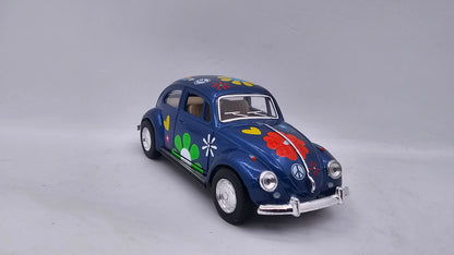 Volkswagen Escarabajo 1967 "Estampado" - Escala 1/32 - Kinsmart - (Sin caja)