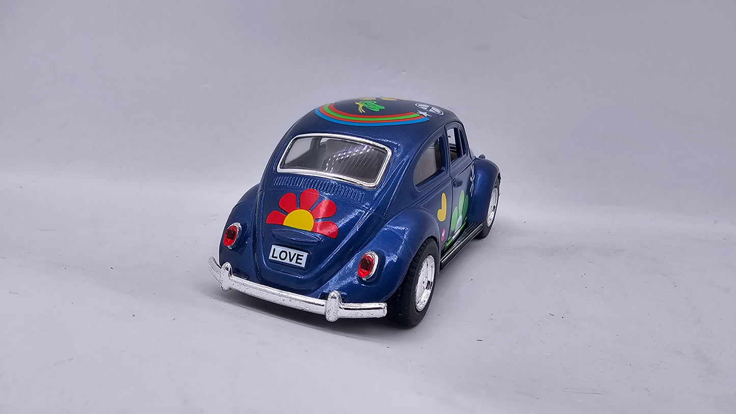 Volkswagen Escarabajo 1967 "Estampado" - Escala 1/32 - Kinsmart - (Sin caja)