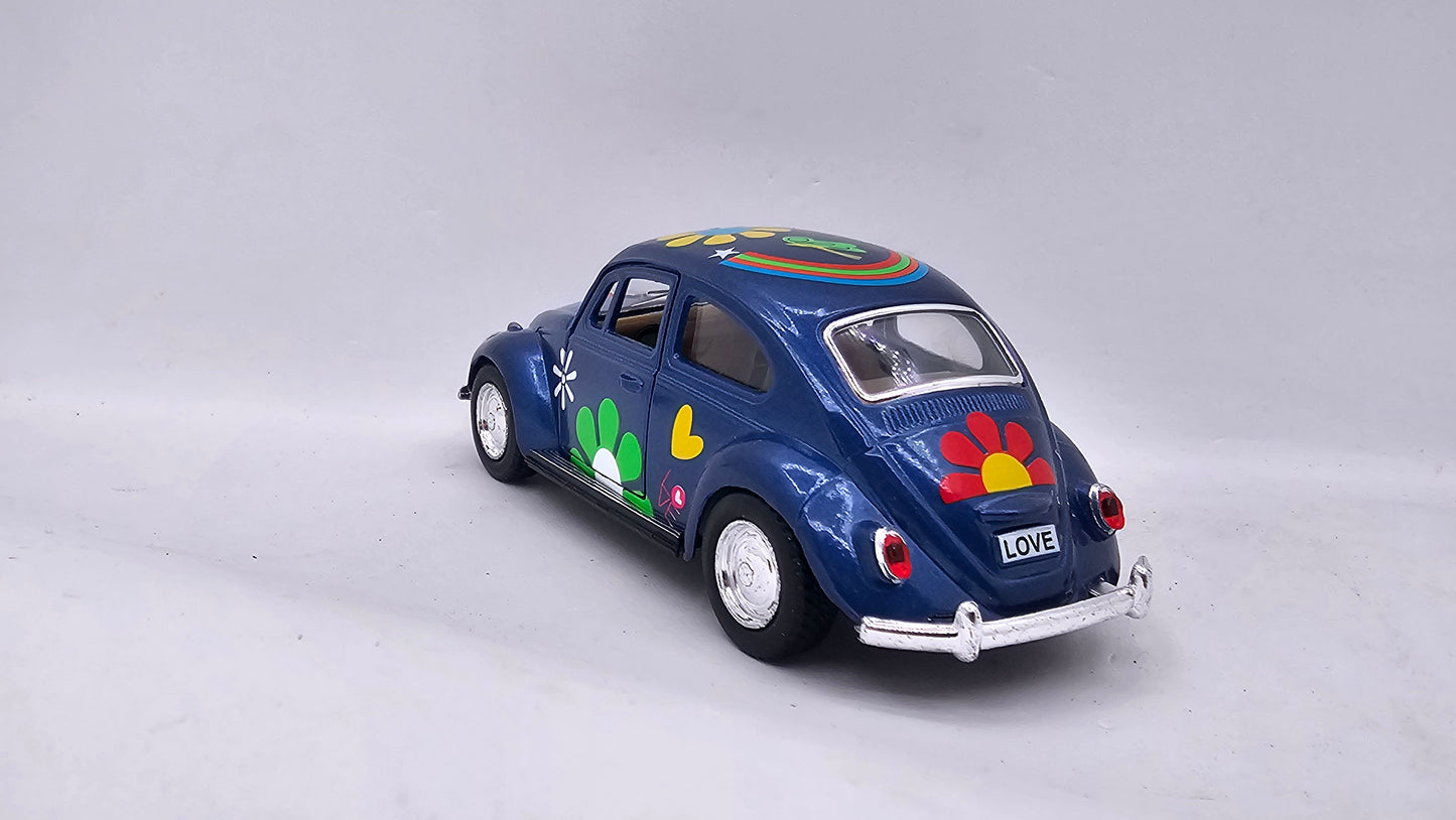 Volkswagen Escarabajo 1967 "Estampado" - Escala 1/32 - Kinsmart - (Sin caja)